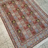 قالیچه دستباف مود بیرجند ۴متری نقشه‌خشتی گل‌ابریشم|فرش|تهران, بازار|دیوار