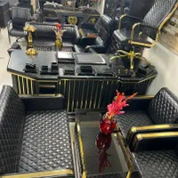 ست میز اداری مدرن و مبل و کتابخانه(