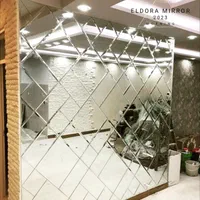 آینه پازلی آجری اریب پازل دکوراتیو