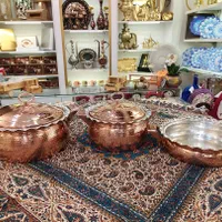 سرویس قابلمه مسی ۵ پارچه عروس|ظروف پخت‌وپز|مشهد, چهارباغ|دیوار