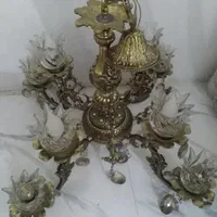 لوستر برنج اصل ۴شاخه و 8شعله
