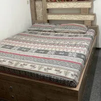 سرویس خواب دو نفر ام دی اف بهمراه تشک و روتختی نو|تخت و سرویس خواب|گرگان, |دیوار