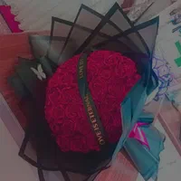 دسته گل رز زرشکی صورتی|گل مصنوعی|تهران, نعمت‌آباد|دیوار