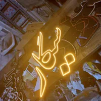 تابلو ال ای دی شکل نئون قلیون قهوه سیگار|فروشگاه و مغازه|اصفهان, بوستان ناژوان|دیوار