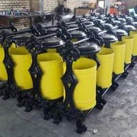 سطل زباله پارکی.سطل زباله پارکی چدنی زرد