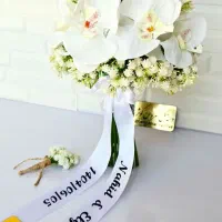 گل داماد و دسته گل عروس مچبند تاجگل|گل مصنوعی|مشهد, شهید مطهری|دیوار