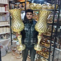 گلدان طلایی بلند با آبکاری و طراحی زیبا و دلنشین|صنایع دستی و سایر لوازم تزئینی|مشهد, پورسینا|دیوار