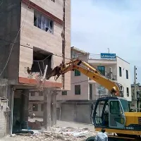 کنده کاری وتخریب ساختمان رامسر