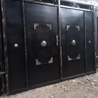 درب حیاط صنایع سنگین ۳متری