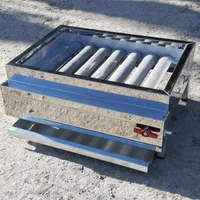 کبابپزگازی استیل ۵۰×۳۵ منقل گازی