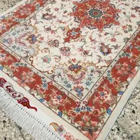 فرش ذرع‌چارک دستباف اصل تبریز طرح علیا ۵۰رج چله‌نخ|فرش|تهران, بازار|دیوار