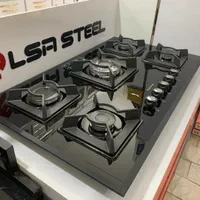 گاز ۵شعله شیشه|اجاق گاز و لوازم برقی پخت‌وپز|یزد, |دیوار