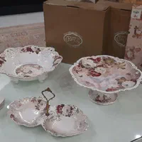 ظروف چینی مارک لمونژ فرانسه Limoges مدل گل میخک|ظروف سرو و پذیرایی|اندیشه, شهرک صدف|دیوار