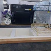 آبچک تی بی کو دو طبقه/آبچک رو ظرفشویی /روسینکی|آبچکان و نظمدهنده ظروف|اراک, |دیوار