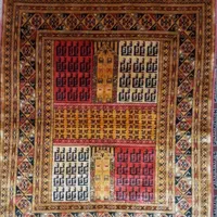 ۲ تخته فرش ابریشم دویدوخ دورو ترکمن|فرش|تهران, شهرک آزادی|دیوار