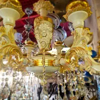 لوستر کرم طلای با گارانتی ۱۶ سال|لوستر و چراغ آویز|کرمان, |دیوار