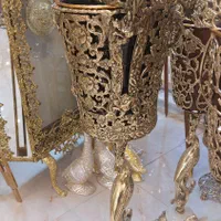 سطل آشغال وجادستمالی /برنجی برنزی|صنایع دستی و سایر لوازم تزئینی|مشهد, خین عرب|دیوار