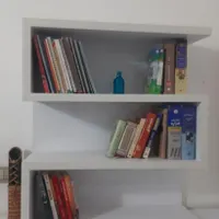 سه طبقه MDF سفید رنگ مدل ژورنالی