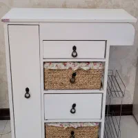 میز چوبی جای سیب زمینی پیاز سوپر مارکت دار