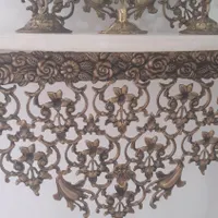 آینه وکنسول وشمعدون برنز|مبلمان خانگی و میز عسلی|ساری, |دیوار