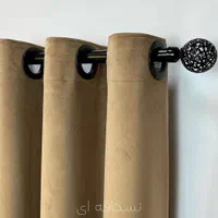 پرده آماده مخمل پانچ و مینیمال اقساط|پرده، رانر، رومیزی|اصفهان, شهشهان|دیوار
