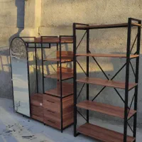 رگال فلزی با آینه متحرک|کتابخانه، شلف، قفسه‌های دیواری|مشهد, نوید|دیوار