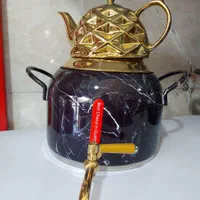 کتری قوری کف چدن دوجداره طرح سنگ سماور ۳کاره|قوری، کتری، قهوه‌ساز دستی|کرج, حصارک بالا|دیوار