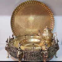 منقل سماوری برنجی زغالی ذغالی سماور آتیک گازی|صنایع دستی و سایر لوازم تزئینی|قزوین, |دیوار