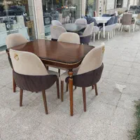 میز ناهار خوری غذا خوری میز صندلی دوقاب|میز و صندلی غذاخوری|خرمآباد, |دیوار