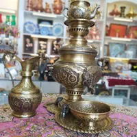 سماور شب یلداذغالی وگازی ۹لیتری برنجی آنتیک ضخیم|سماور، چای‌ساز، قهوه‌ساز|مشهد, چهارباغ|دیوار