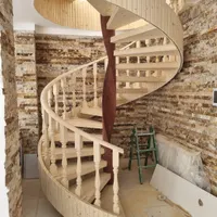 اجرای چوبکاری کف پله ونرده چوبی