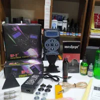 پکیج کامل لوازم تاتو بدن/کاشت ناخن/سوهان برقی/یووی