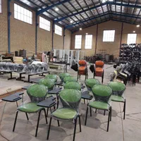 صندلی دانش آموزی صدفی،دانشجویی،دسته دار (سبز ر)