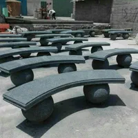 وسایل بتنی پارکی میز و سطل زباله و نیمکت بتنی