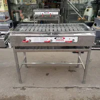 کباب پز گازی استیل ۱۰۰و ۸۰و ۷۰ سانت صنعتی وخانگی