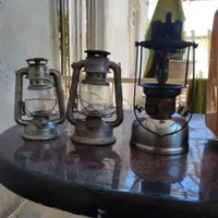 تلویزیون وچراغ طور وفانوس وچراغ فتیله عتیقه