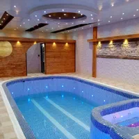 استخر جکوزی آبنما سونا ساخت ویلا. تاسیسات استخر