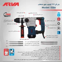 بتن کن ۳ کاره 4 کیلویی صنعتی آروا|ماشین‌آلات صنعتی|میاندوآب, |دیوار