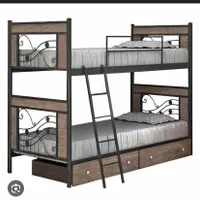 تخت فلزی دو طبقه طرح ملودی