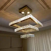 لوستر کهکشانی مربع سه حلقه 50*30*15|لوستر و چراغ آویز|بروجرد, |دیوار