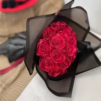 دسته گل روبانی،باکس گل جاودانه