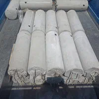 راهبند بتنی بولارد سطل آشغال در فلزی دار  راه بند