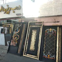 درب حیاط فرفورژه وطاووس|مصالح و تجهیزات ساختمان|تبریز, |دیوار