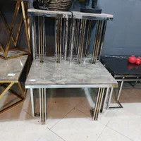 جلو مبلی میز جلومبلی استیل آبکاری دکوری سنگ|مبلمان خانگی و میز عسلی|مشهد, شهرک رازی (شهرک غرب)|دیوار