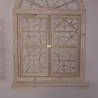 پنجره سنتی چوبی طرح محراب|صنایع دستی و سایر لوازم تزئینی|سبزوار, شهرک جهاد|دیوار