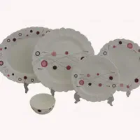 سرویس آرکوپال گلدار لبه دالبوری|ظروف سرو و پذیرایی|بیرجند, |دیوار