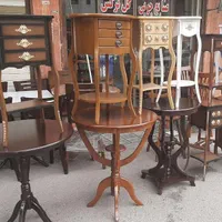 %فروش میزآباژور و میز تلفن گرد تک کشو %