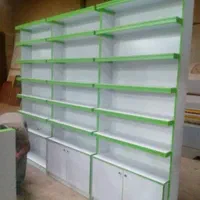 قفسه طبقاتی مغازه ویترین و پیشخوان