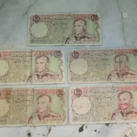 پنج اسکناس قدیمی و اصل هر پنج عدد یک ۶۰۰تومن|کلکسیون سکه، تمبر، اسکناس|تهران, صاحب الزمان|دیوار