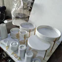 رولت خوری سینی پذیرای گلدان جای عودی شمع ظروف سنگی|ظروف سرو و پذیرایی|ری, صالح‌آباد شرقی|دیوار